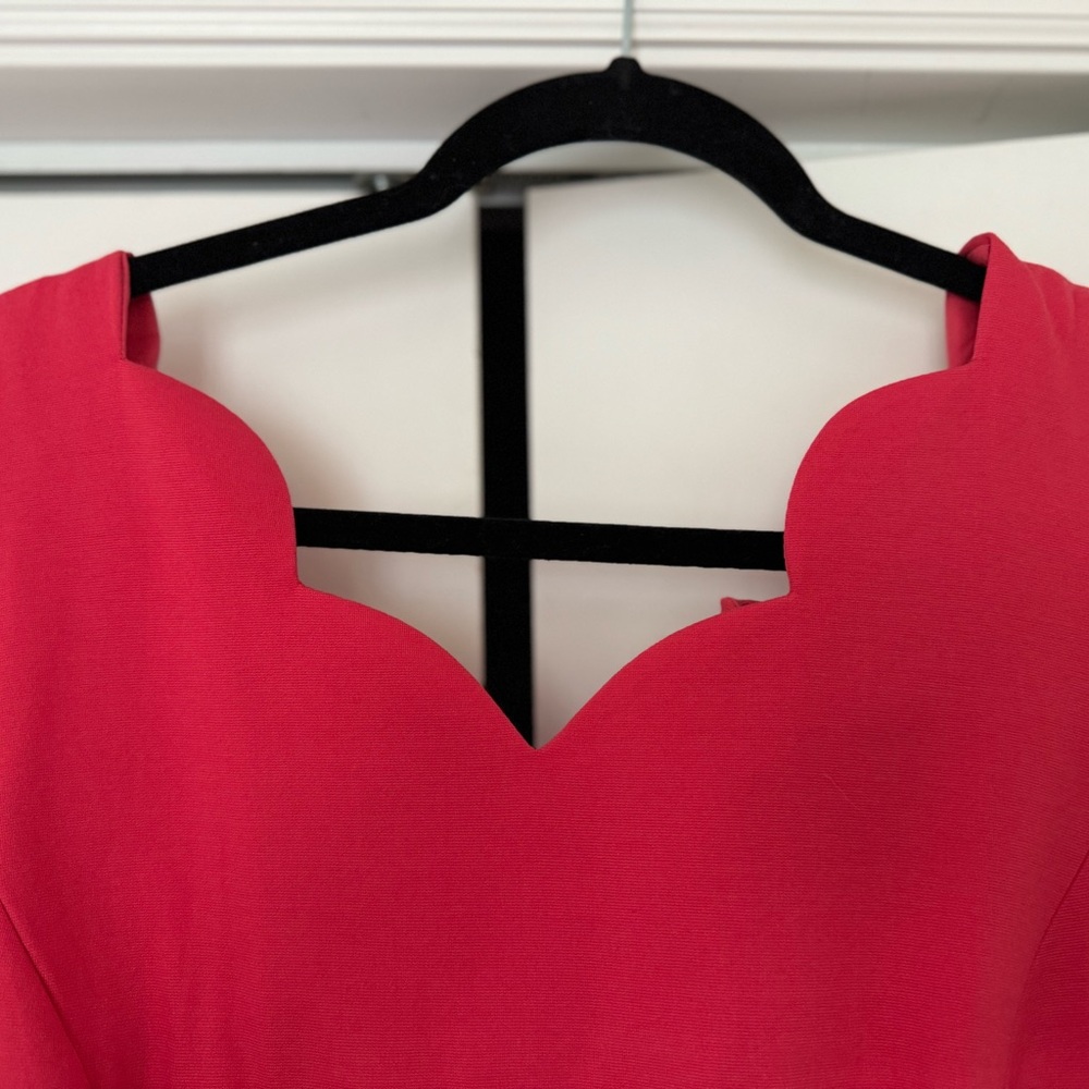 Talbots NWT pink scallop dress size 12